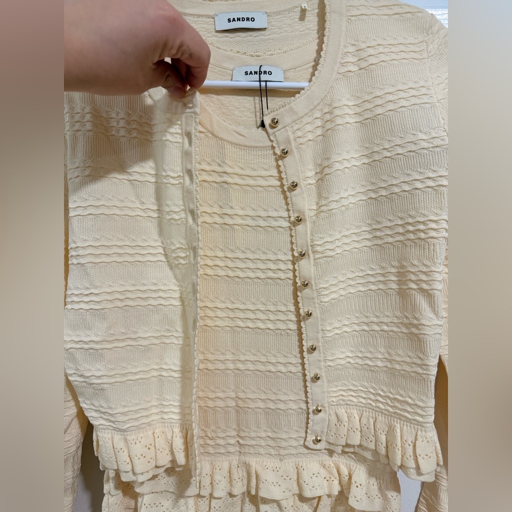 NWT Set Sandro dress and cardigan - Picture 5 of 7